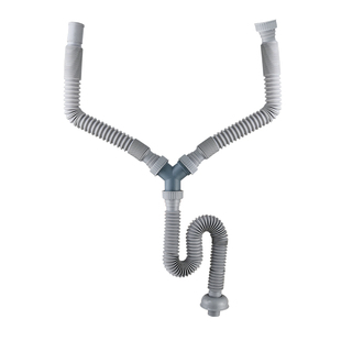 大理石水槽Y型洗手盆双下水管台盆洗衣池洗碗池三通排水管下水道