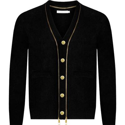 HELLEN&WOODY2025秋冬新款奢侈品毛衣送礼男装山羊绒男士开衫外套