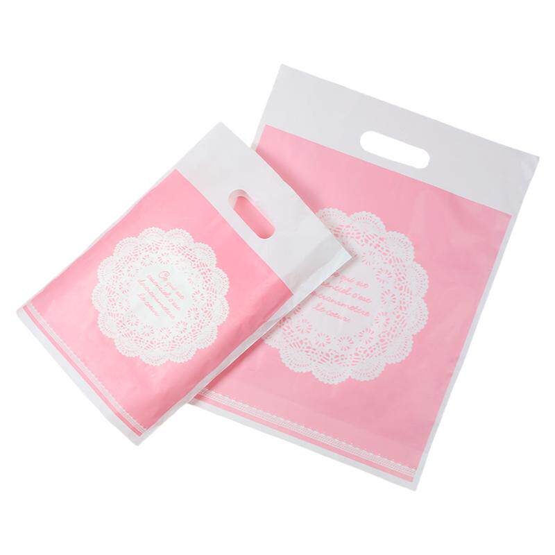 精美蕾丝系列礼品袋包装袋少女手提袋购物袋打包塑料袋批发50枚装