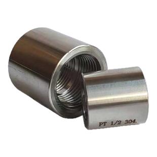 NPT304不锈钢高压G螺纹全通内丝螺纹加厚直接BSPT螺纹2分4分防爆