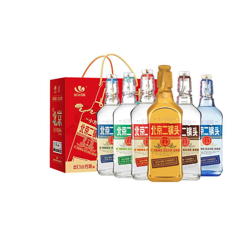 出口小方瓶全家福500ml*6瓶礼盒