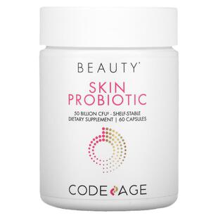 Codeage,皮肤益生菌,耐储存,500 亿 CFU,60 粒胶囊