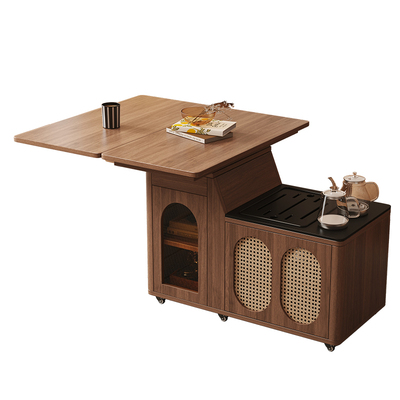 实木移动茶几折叠茶台家用客厅
