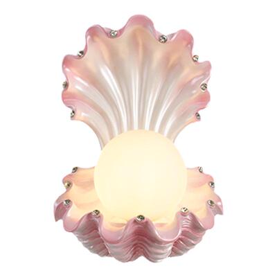 床头卧室玻璃法式奶油风壁灯