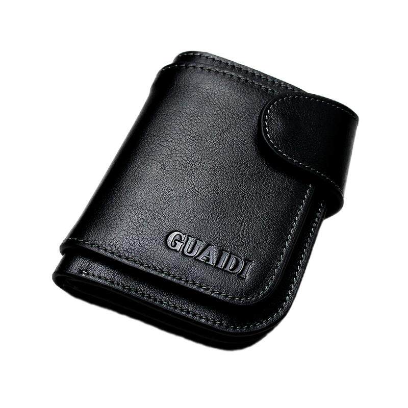 男士钱包真皮短款牛皮男式皮夹横款竖款钱夹男式青年学生休闲潮牌