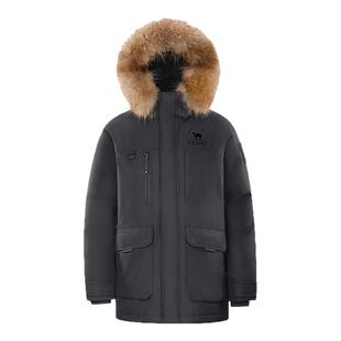 鹅绒骆驼羽神Ultra 男装加厚工装三防派克鸭绒羽绒服短款冬季外套