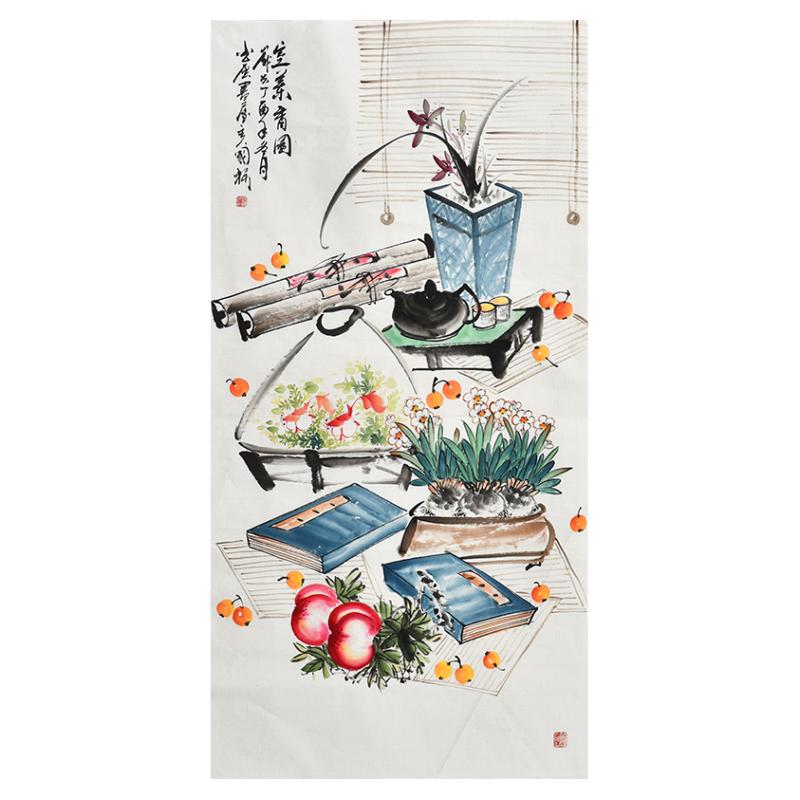 纯手绘字画花鸟画清供图