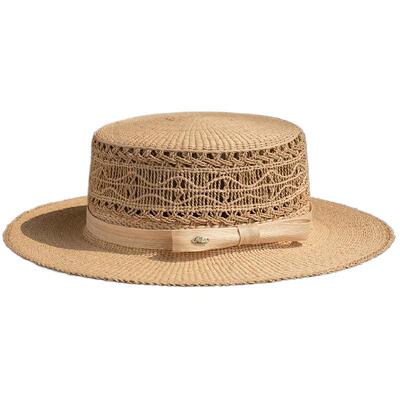 疯帽子法式拉菲草遮阳帽