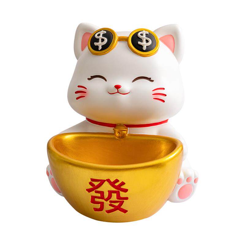 礼物入户玄关摆件钥匙收纳客厅家居鞋柜装饰品入宅大吉搬家招财猫