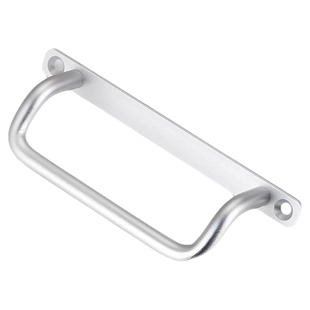 XAF66带安装板抽屉铝合金门把手UHFNG100配电箱机柜斜角型材拉手