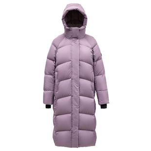 君羽户外800蓬鹅绒服女长款过膝冬新款加厚超长羽绒服外套52296