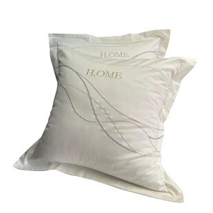 奢华纯棉靠垫枕套100S长绒棉刺绣床上用品绣花四六件套大靠背抱枕