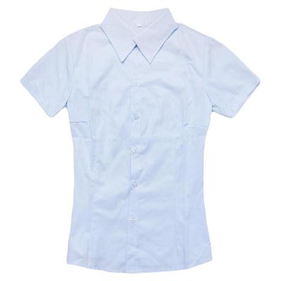 宽松白衬衫上班工服修身职业大码