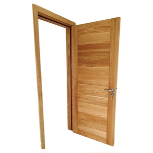 圆木匠无胶纯原木原木门DIY拼装全实木门家具房门卧室门厂家直销