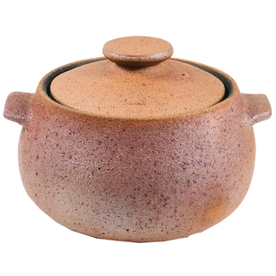 四川雅安荥经土砂锅炖锅家用燃气荣经黑陶沙锅老式传统手工无釉