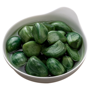 翡翠腊八蒜正宗紫皮大蒜山东特产腌制精品罐装醋泡大蒜头绿蒜