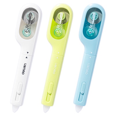 得力X01替芯修正带原装芯笔式修正带小牙刷修正带可换替芯X01TX小学生专用黑科技涂改大容量改错初中生高颜值