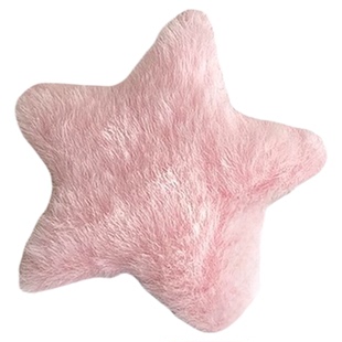 秋冬新款儿童彩色毛绒五角星形发夹多巴胺毛茸茸刘海碎发夹侧边夹