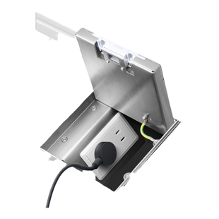 公牛嵌入式隐形地插插座超薄防水86纯平地面网络五孔隐藏式地插座