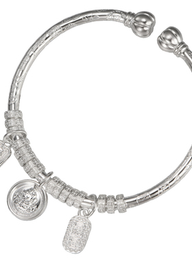 足银9999炽珍手镯纯银手镯