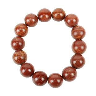 正品天然泗滨富贵红砭石手链男女款泗水红砭石手链手串原产地直销