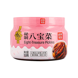 鲜辣食客秘制八宝菜酱菜罐装宝塔菜什锦菜早饭小菜下饭菜网红咸菜