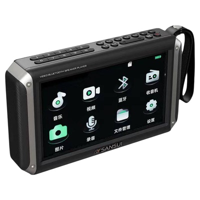 山水F55多功能带屏蓝牙音箱待机