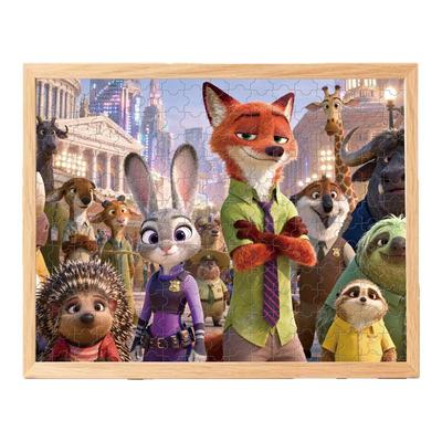 疯狂动物城2拼图相框玩具周边拼图3到6岁以上儿童益智8岁10岁以上