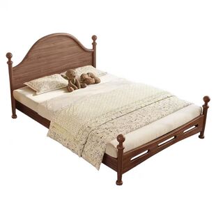 喜力美儿童床法式复古床胖福床女孩公主新中式中古风全实木美式床