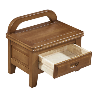 实木凳子家用换鞋凳门口小木凳方凳中式茶几凳多功能矮板凳可储物