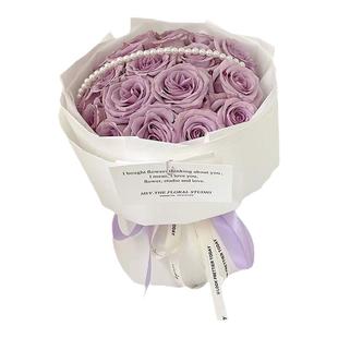 紫玫瑰花束鲜花速递全国同城配送北京上海广州深圳杭州武汉生日店