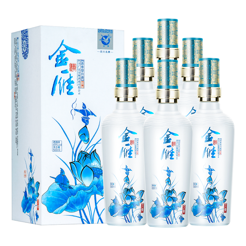 金雁汉青浓香型白酒整箱