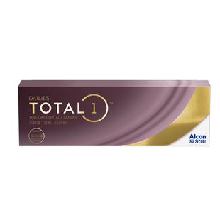 Alcon爱尔康水梯度隐形眼镜日抛30片硅水凝胶透明非月抛近视正品