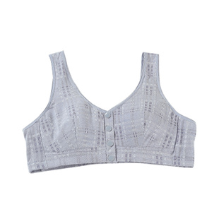 老年人妈妈内衣前扣文胸2026新款爆款中年妇女纯棉胸罩无钢圈薄款