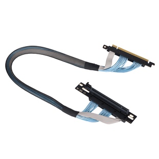 游梵GPU服务器专用PCIE4.0X16显卡延长线GEN4人工智能AI计算90°