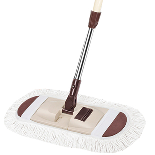 家洁快洁宝平板地拖粗棉线拖把大号尘推木地板拖把白色棉线懒人拖