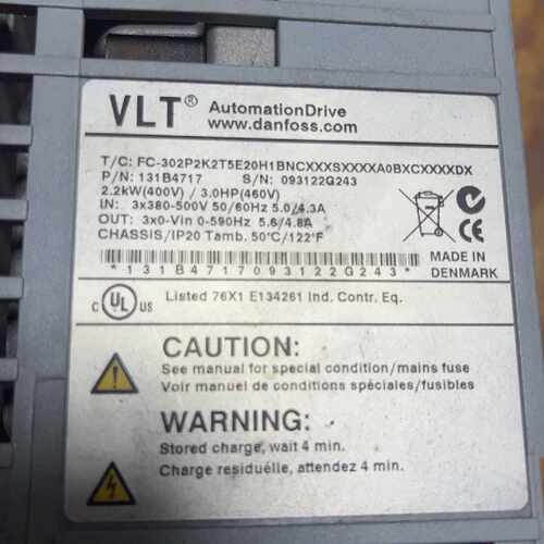 【询价】丹佛斯变频器TC:FC-302P2K2T5E20H1BNCX适用