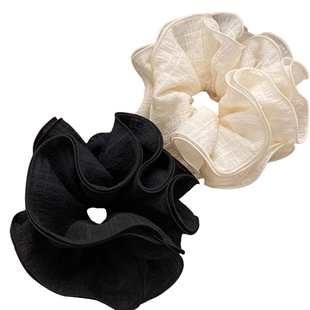 仙气超大号花边大肠发圈2026新款头绳发绳头花女高级感扎马尾发饰