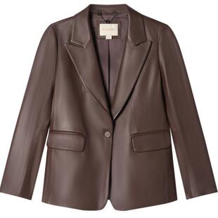 【头层绵羊皮】PSALTER诗篇简约修身复古西装外套皮衣冬款