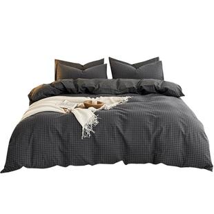 无印良品纯棉100%被罩全棉单件150x200x230被套床单床笠学生宿舍