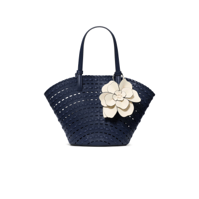 【2026新款】kate spade ks奥莱 DAHLIA 花朵编织托特包