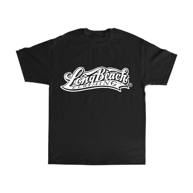 西海岸T恤WestCoast潮牌longbeach重磅小领口POPPIN短袖HIPHOP
