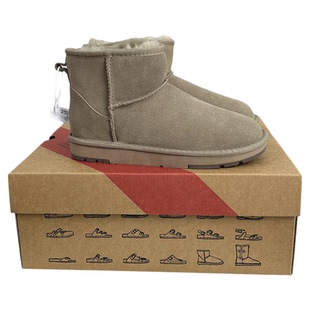 河南桑坡羊皮毛一体真皮羊毛雪地靴男女鞋冬季东北大棉鞋加厚防滑