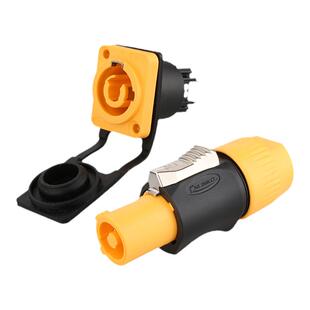 凌科Cnlinko卡侬防水航空插头3芯显示屏音响环形欧姆插电源连接器