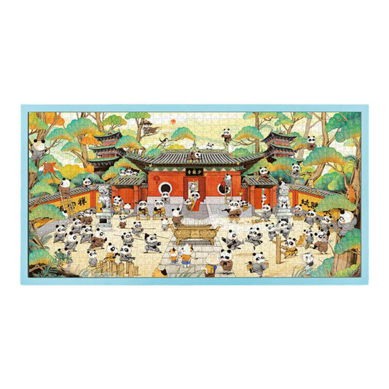 国风猫的天空之城拼图功夫熊猫