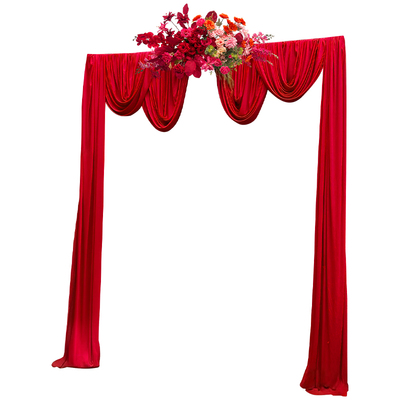 结婚庭院布置大门口婚礼长条喜字