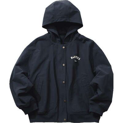 nautica white sail【年度促销】日系中性秋款 帽衫 拉链卫衣外套