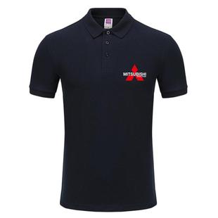 性能车三菱Evolution改装汽车爱好者POLO衫男女短袖T恤翻领半截袖