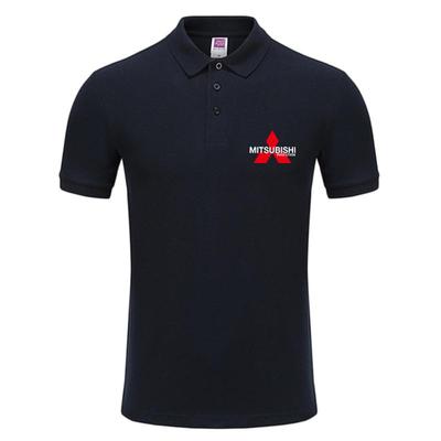 性能车三菱改装男女翻领短袖t恤