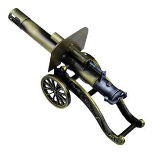 金属大炮合金模型摆件意大利炮滑膛炮可放炮的神器小钢炮发射玩具
